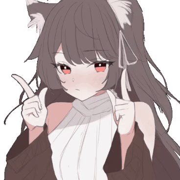 Girl With Cat Ears Giving Thumbs Up GIF