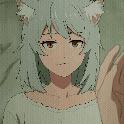 Girl With Cat Ears Holding Lighter GIF