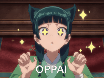 Girl With Cat Ears Saying Oppai GIF