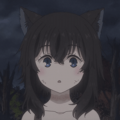 Girl With Cat Ears Surprised GIF