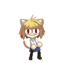 Girl With Cat Ears Sticker