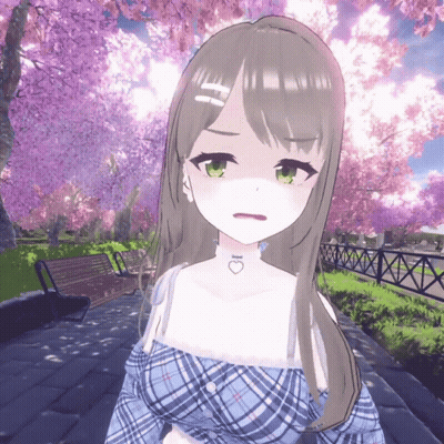 Girl With Choker Saying I Love You GIF