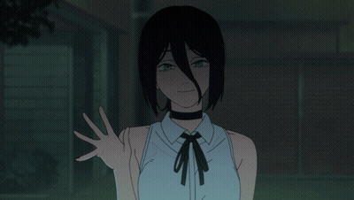 Girl With Choker Smiling Peace Sign GIF