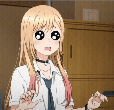 Girl With Choker Surprised Expression GIF