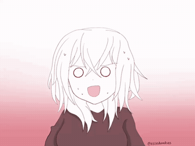 Girl With Circles Around Head Essiedoodles GIF