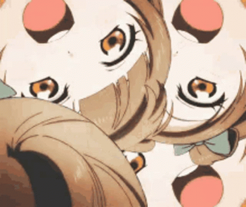 Girl With Circles In Eyes GIF