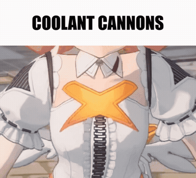 Girl With Coolant Cannons GIF
