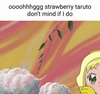 Girl With Cotton Candy Strawberry Taruto Don't Mind If I Do GIF