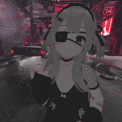 Girl With Cross On Eye Standing In Front Of Sign 14 GIF