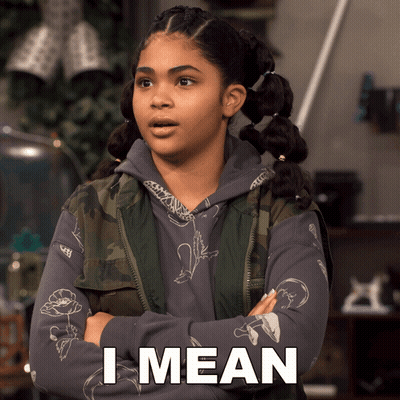 Girl With Crossed Arms In I Mean Hoodie GIF