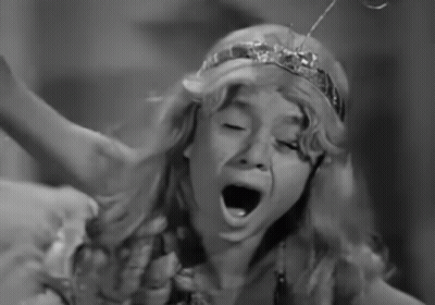 Girl With Crown Screaming GIF