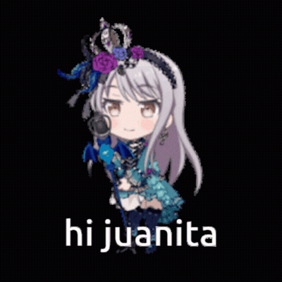Girl With Crown Singing Into Microphone Saying Hi Juanita GIF