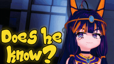 Girl With Crown Standing Before Does He Know Sign GIF