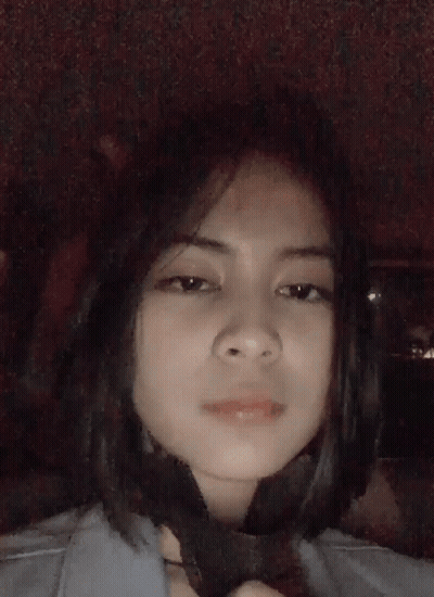 Girl With Daisy Face Paint GIF