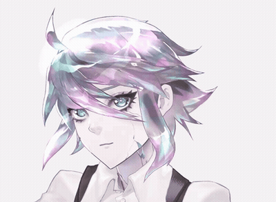 Girl With Diamond In Hair And Blue Eyes GIF