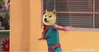 Girl With Doge Head GIF
