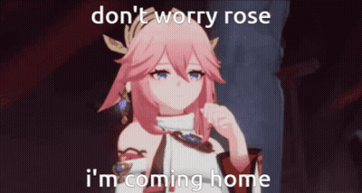 Girl With Don't Worry Rose I'm Coming Home GIF