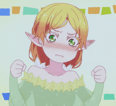 Girl With Ears And Green Eyes GIF
