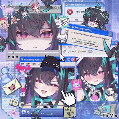 Girl With Error Has Occurred GIF