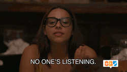 Girl With Eyeglasses Left On Read GIF