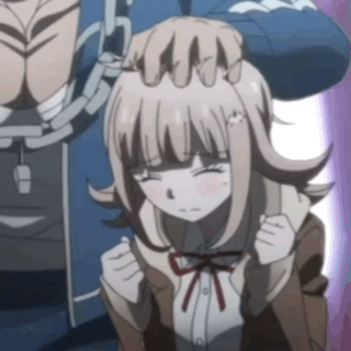 Girl With Eyes Closed And Ponytail GIF