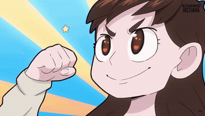 Girl With Fist In Air Destruyendo Historia GIF