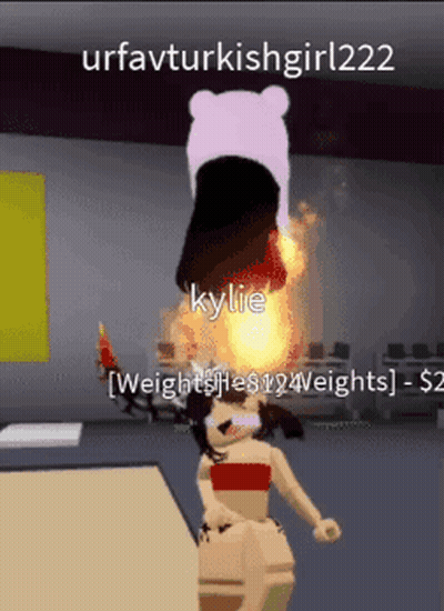 Girl With Flaming Hair GIF