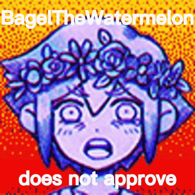 Girl With Flower Crown Bagel The Watermelon Does Not Approve GIF