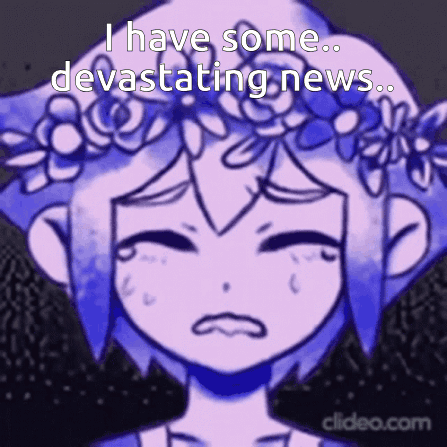 Girl With Flower Crown Saying I Have Some Devastating News GIF