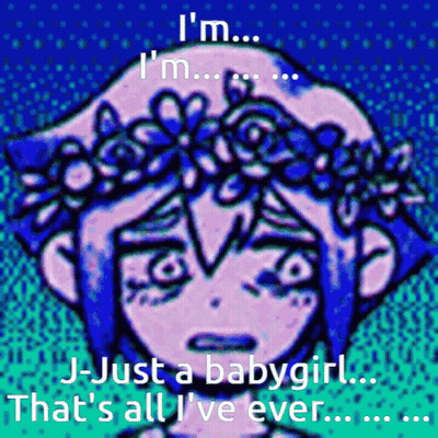 Girl With Flower Crown Saying I'm I'm I'm I'm GIF