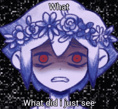 Girl With Flower Crown Saying What Did I Just See GIF