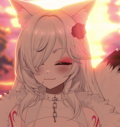 Girl With Flower In Hair And Letter C On Arm GIF