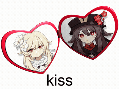 Girl With Flower In Hair Saying Kiss GIF