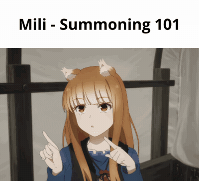 Girl With Fox Ears Mili Summoning 101 GIF