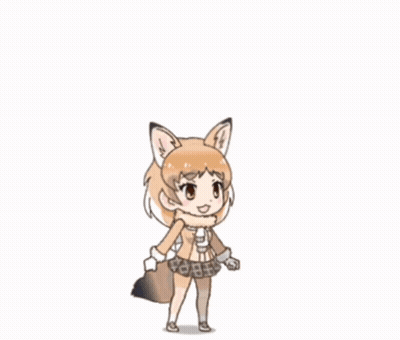 Girl With Fox Head Cartoon GIF