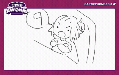 Girl With Gartic Phone GIF