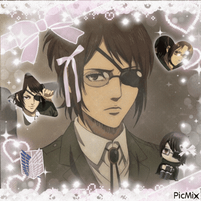 Girl With Glasses And Eye Patch Surrounded By Hearts And Sparkles Picmix GIF