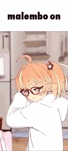 Girl With Glasses And Flower In Hair Malembe Refrigerator GIF