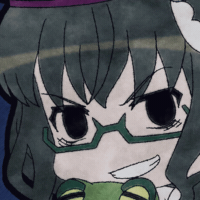 Girl With Glasses And Frog In Mouth GIF
