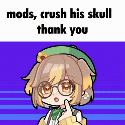 Girl With Glasses And Green Hat Says Mods Crush His Skull Thank You GIF
