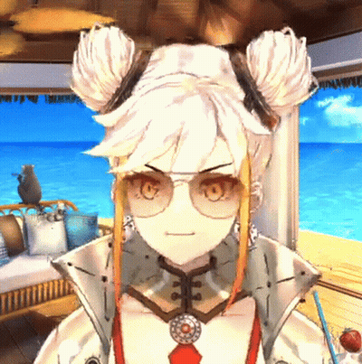Girl With Glasses And Hair Buns GIF