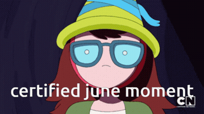 Girl With Glasses And Hat Certified June Moment Cn GIF