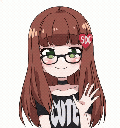 Girl With Glasses and Heart With SDC