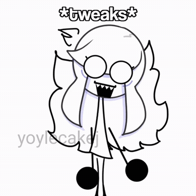 Girl With Glasses And Tweaks GIF