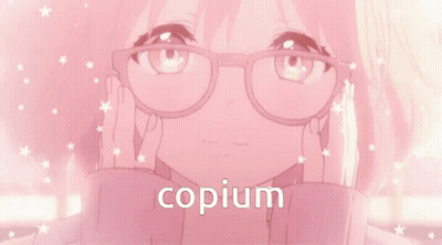 Girl With Glasses Copium GIF