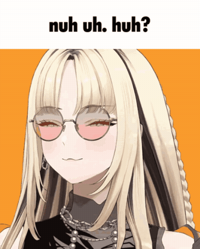 Girl With Glasses Nuh Uh Huh GIF