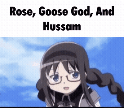 Girl With Glasses Saying Rose Goose God Hussam GIF