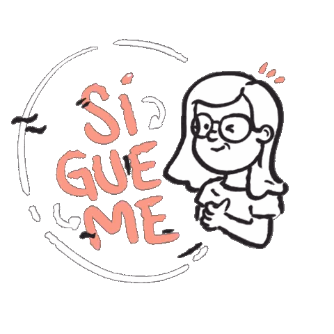 Girl With Glasses Saying Si Gue Me Sticker