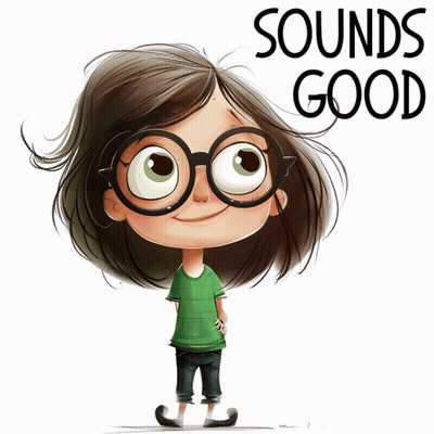 Girl With Glasses Saying Sounds Good GIF