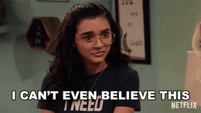 Girl With Glasses Says I Can't Even Believe This I Need GIF